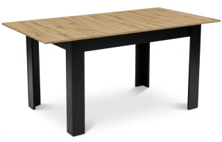 Stôl Artisan NP 120-160x80, čierne nohy