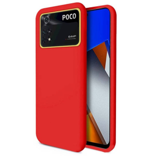 Silikónový kryt na Xiaomi Poco M4 Pro - červený