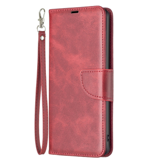 LAMBSKIN Peňaženkové puzdro pre Motorola Moto G34 5G - červené