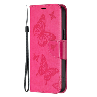 BUTTERFLY Peňaženkové puzdro pre Xiaomi Redmi Note 13 Pro 5G - ružové