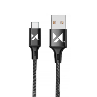 Wozinsky kábel USB - USB typu C 2,4 A, 2 m, čierny (WUC -C2B)